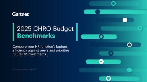 Gartner - CHRO Budget Benchmark Report Gartner - CHRO Budget Benchmark Report